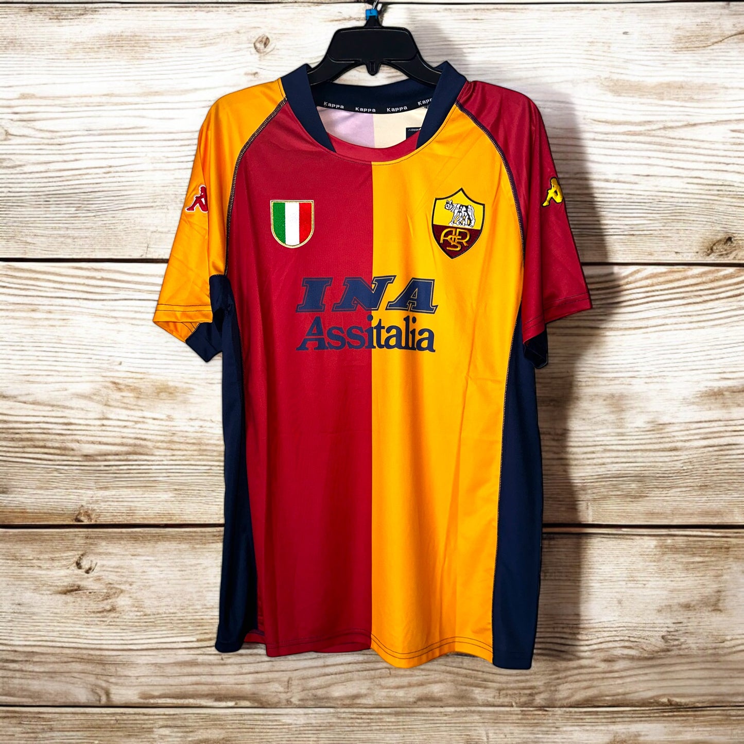 Roma Francesco Totti Retro Soccer Jersey Orange Men