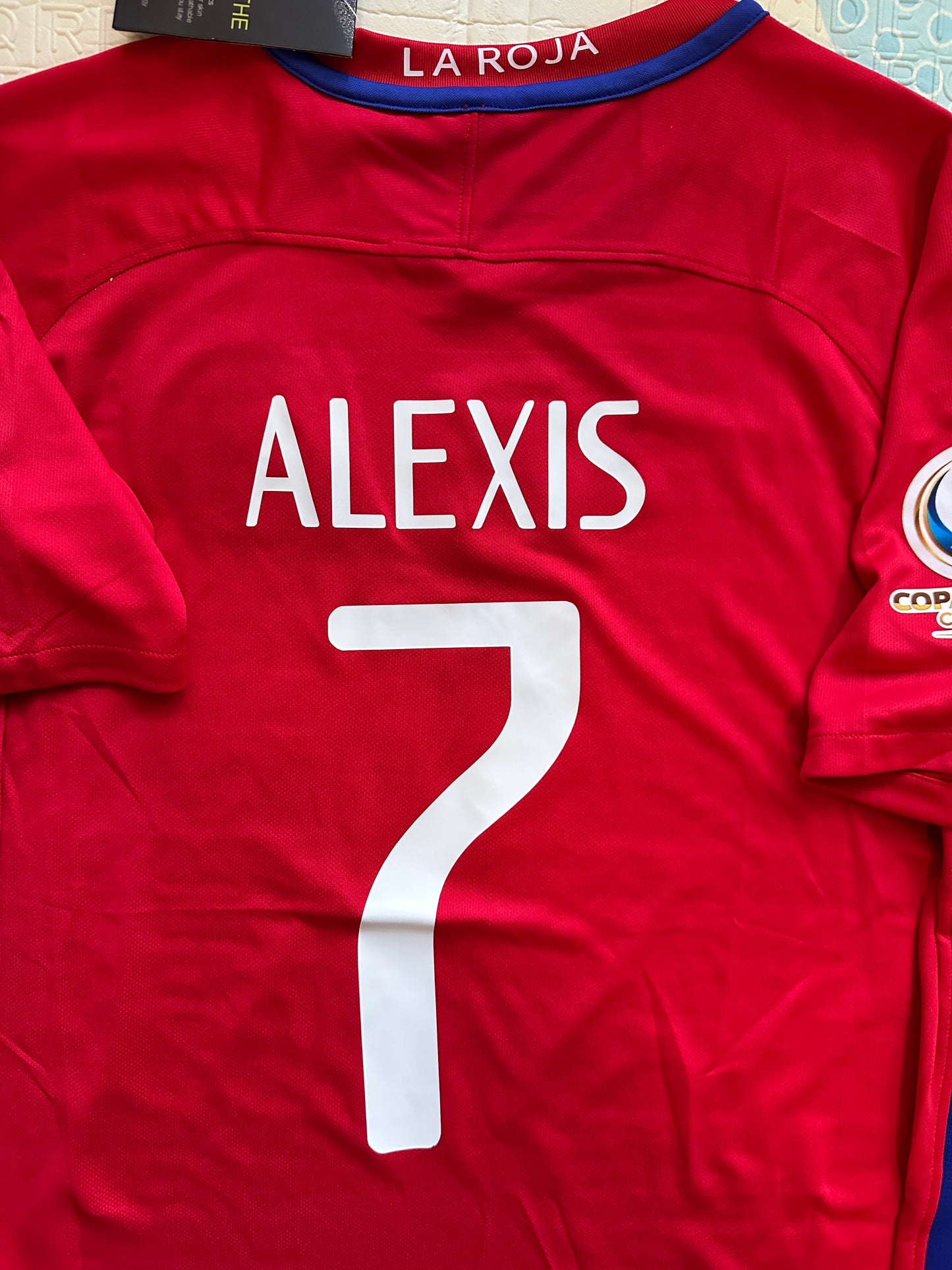 Chile Alexis Sanchez Soccer Jersey 2016 Final Home Red Men