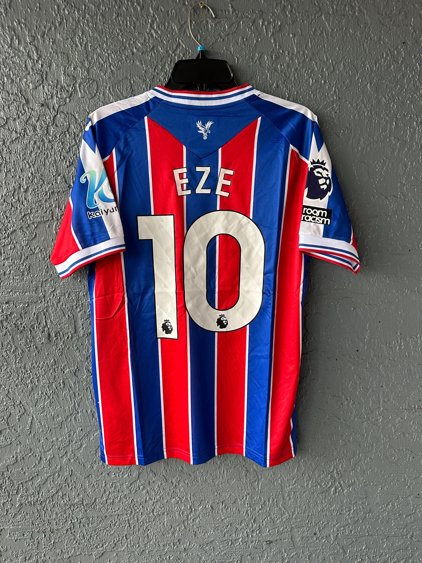 Crystal Palace 24/25 Away Black Soccer Jersey Eze #10 Player Version Premier