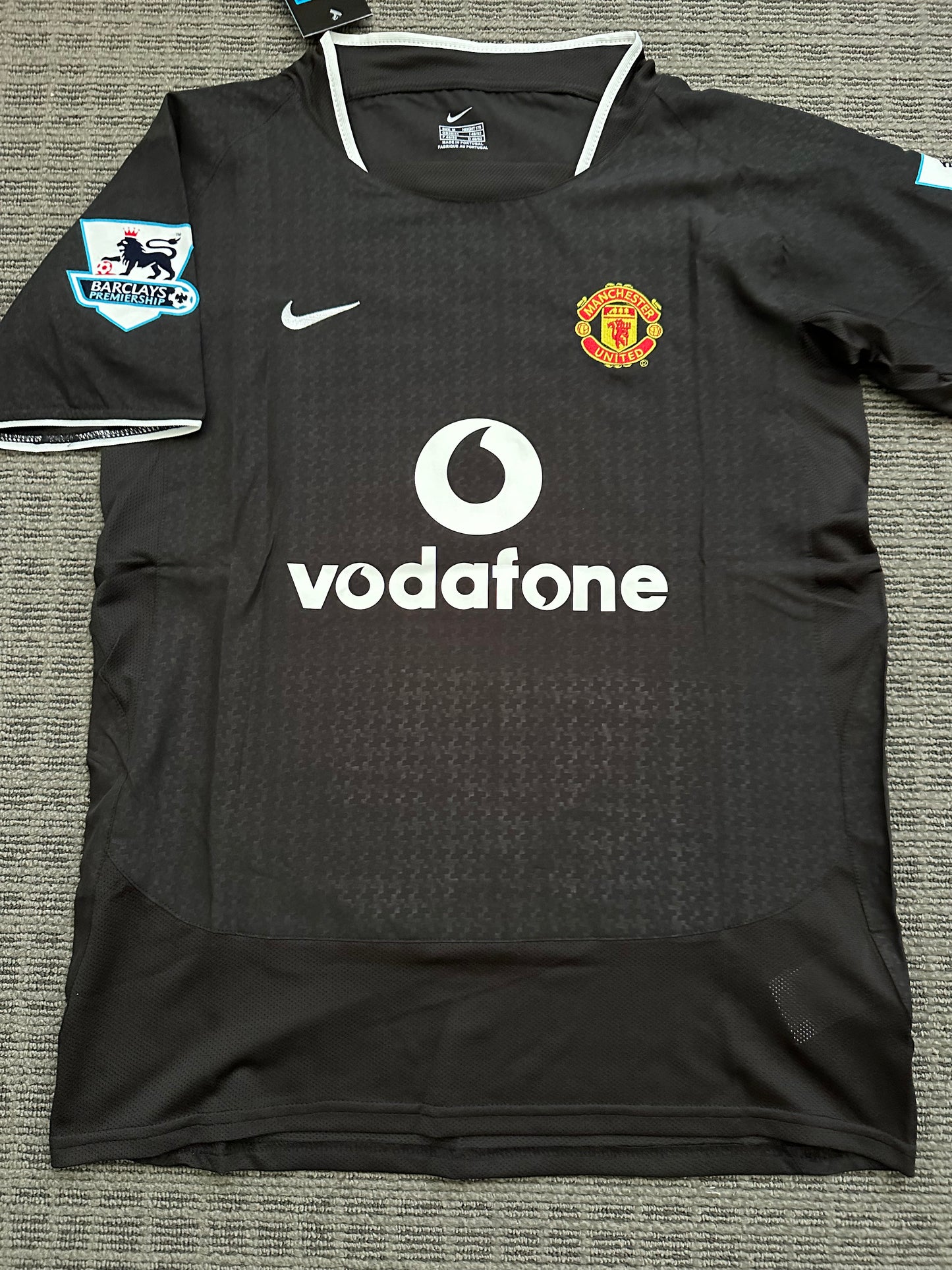 Manchester United Retro Cristiano Ronaldo #7 Soccer Jersey Black Away 03/04 Men