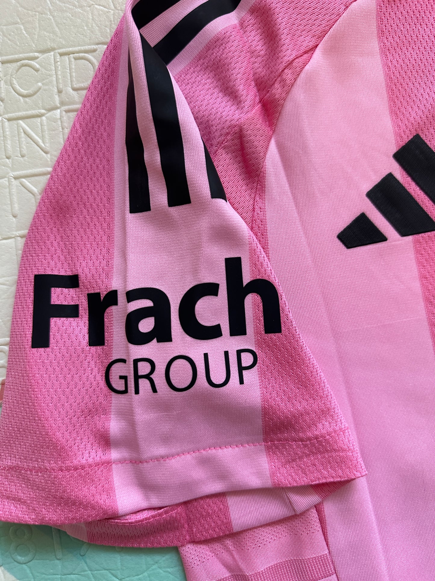 Inter Miami Messi #10 Soccer Jersey Pink 2025 Home Fan Men Size Shirt