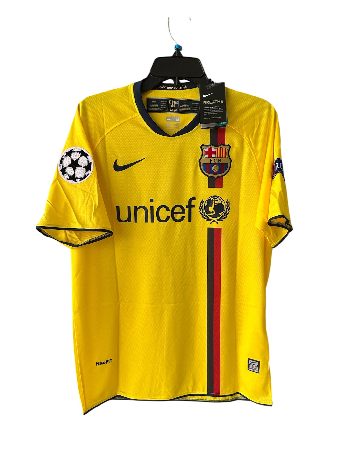 Barcelona 2009 Away Andres Iniesta #8 Soccer Jersey Men Size