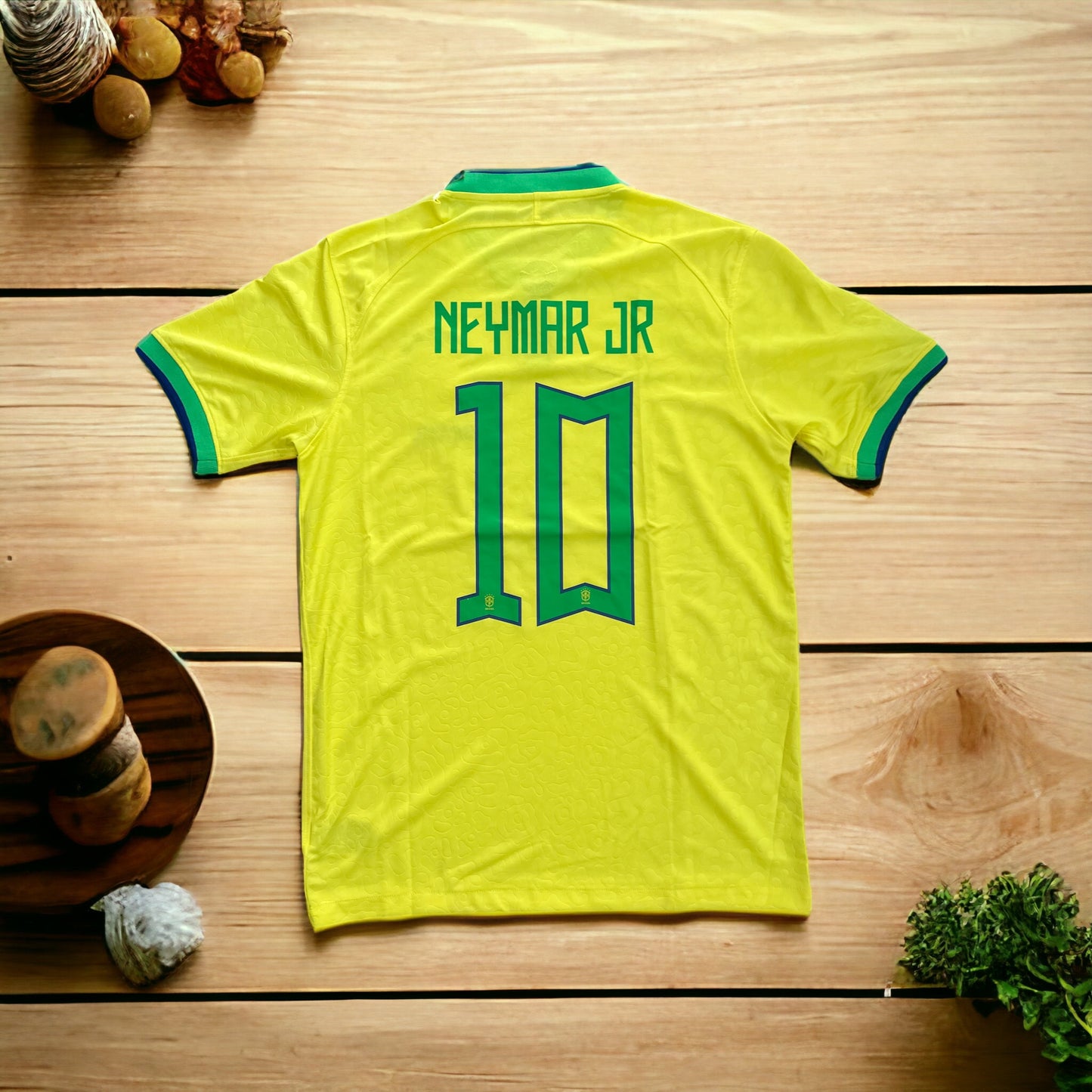 Brazil Neymar Jr Soccer Jersey Yellow #10 Men’s Size Regular 2023