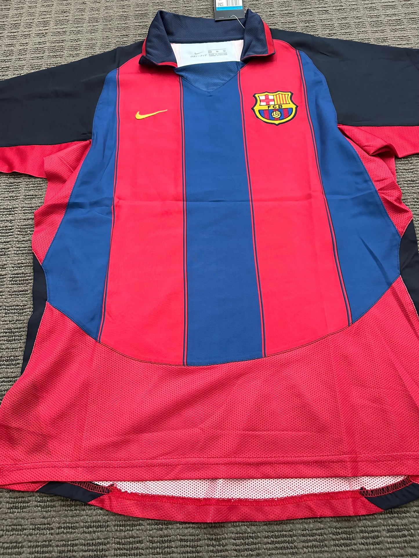Soccer Jersey Barcelona Retro 03/04 Home Blue Red Juan Roman Riquelme #10 Shirt Men