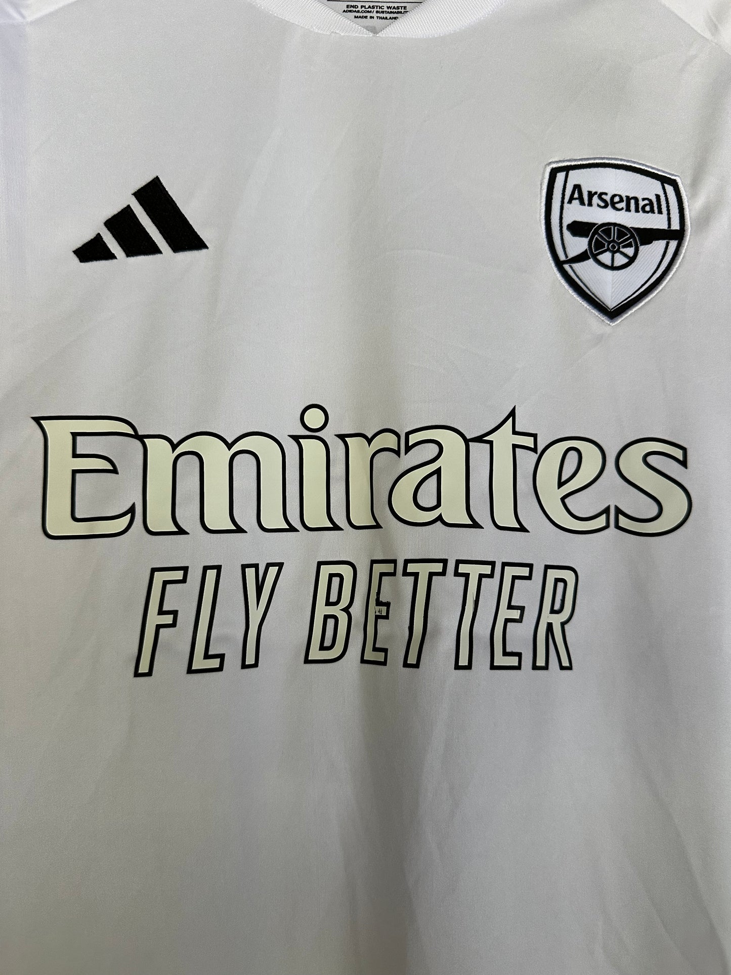 Arsenal Martin Odegaard #8 White Away Soccer Jersey 24/25 Men Size Shirt Club