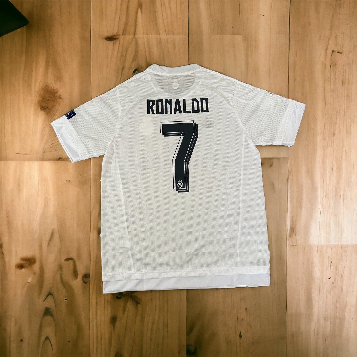 Real Madrid Cristiano Ronaldo Soccer Jersey 2016 Final UCL Home #7 Men Size