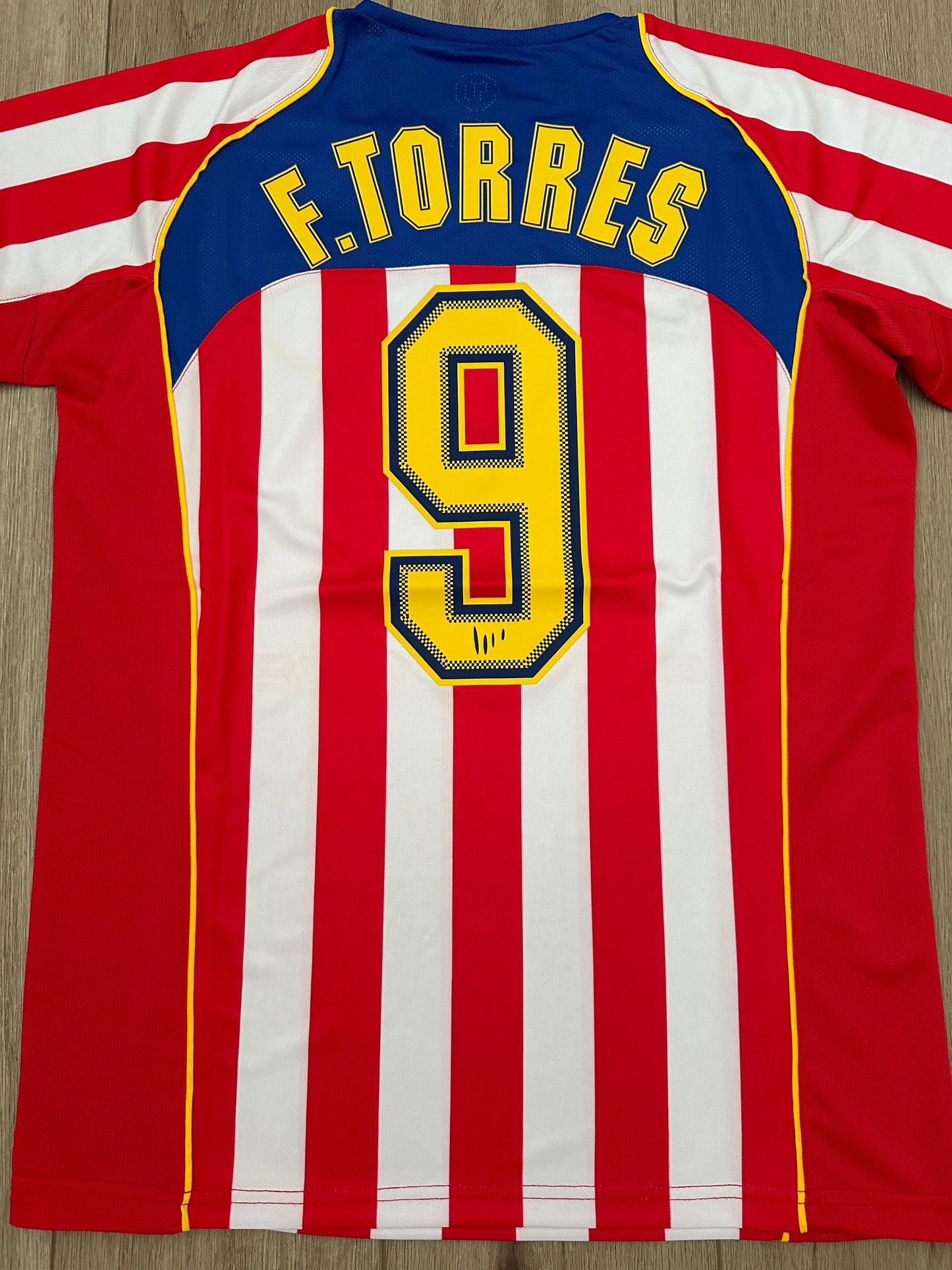 Fernando Torres Soccer Jersey Retro 04/05 Atletico Spider Man #9 Home retro Men