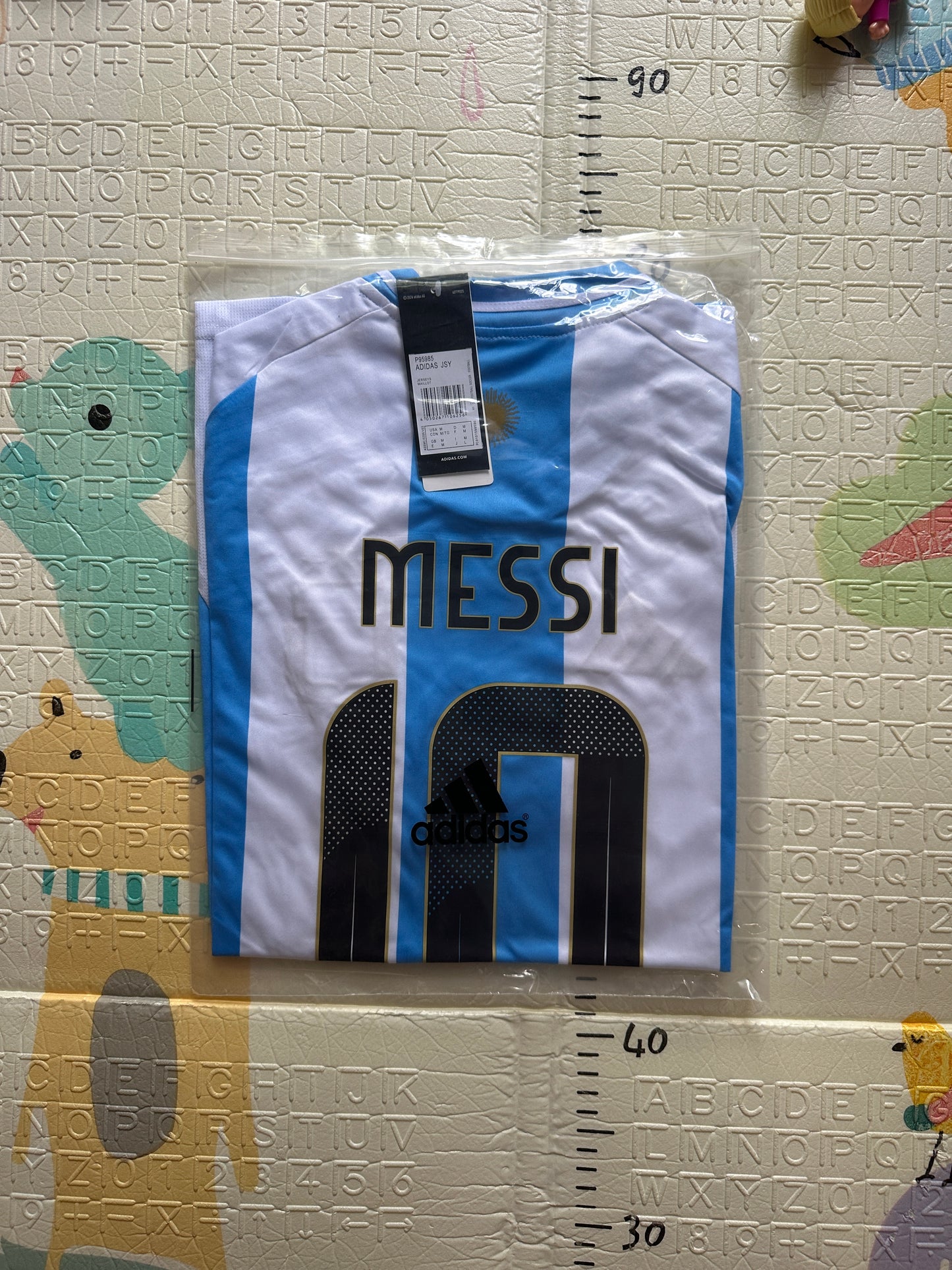Argentina Lionel Messi #10 Soccer Jersey 2024 Final Cup Home Blue Men Size Shirt