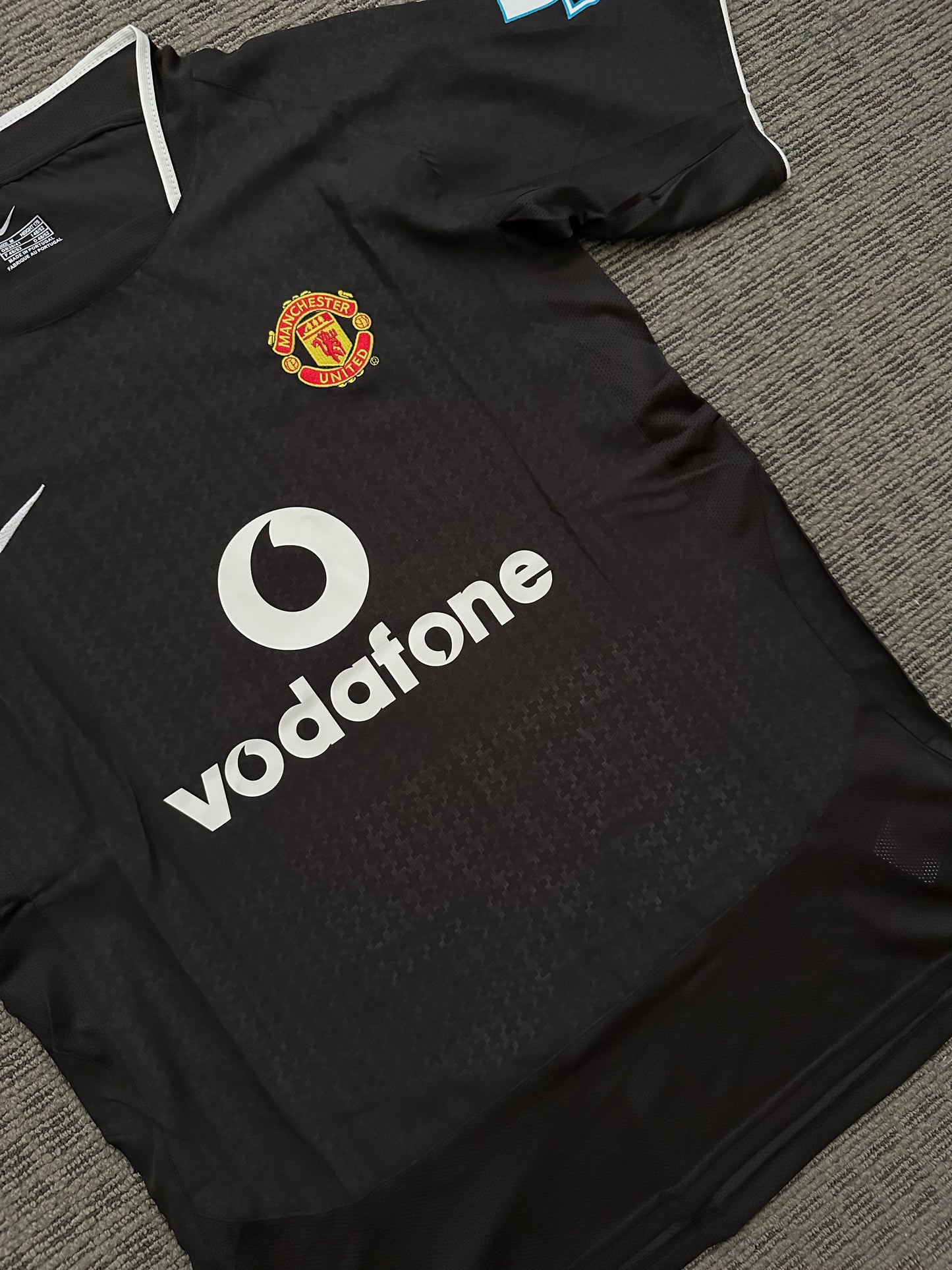 Manchester United Retro Cristiano Ronaldo #7 Soccer Jersey Black Away 03/04 Men