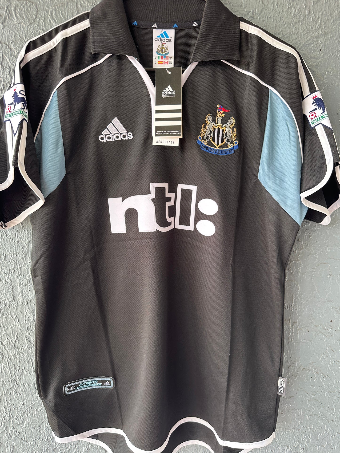 Newcastle Shearer #9 Black Away Jersey – Classic Vintage Kit