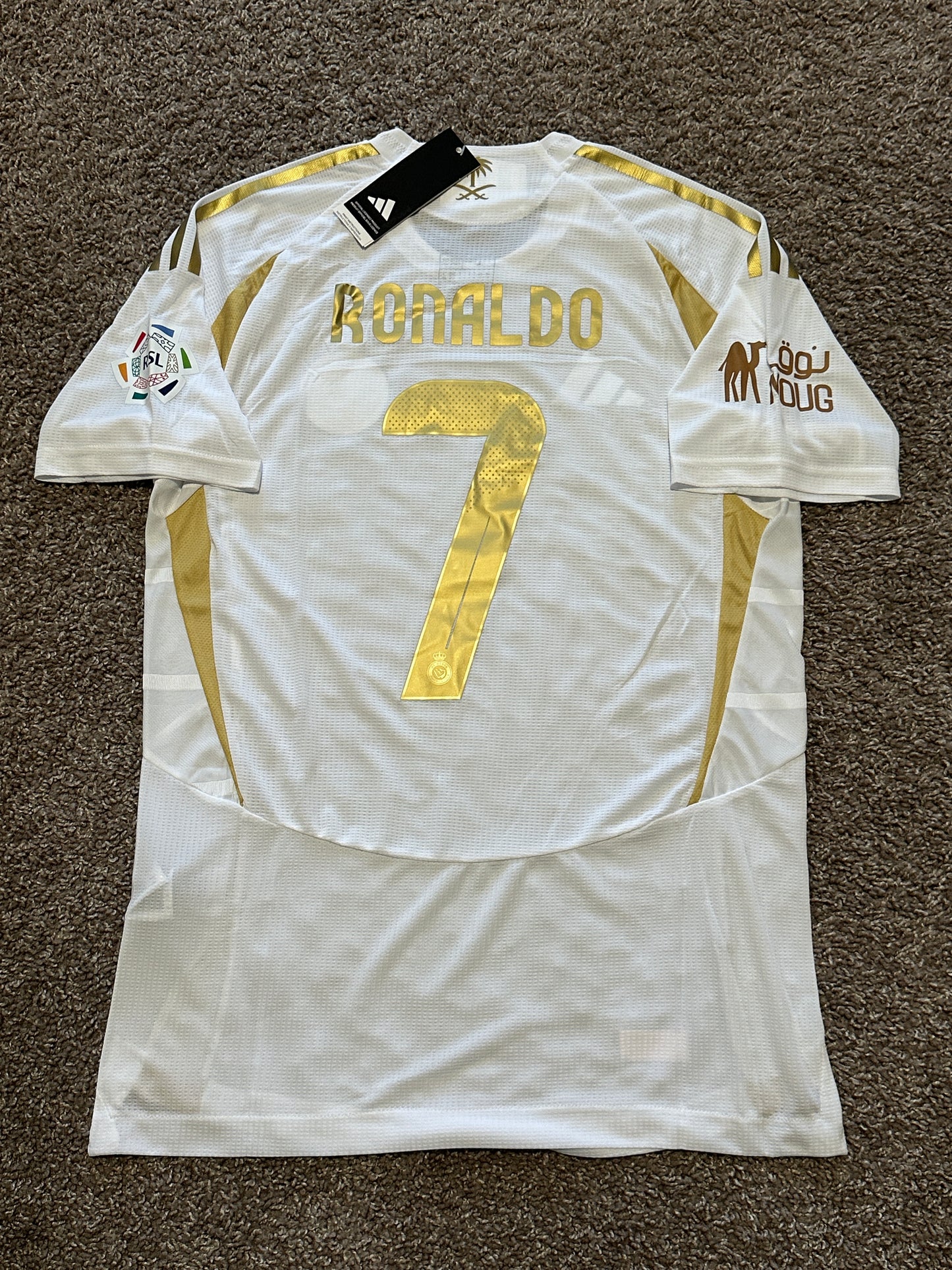 Al-Nassr Cristiano Ronaldo Soccer Jersey White #7 shirt 24/25 Men