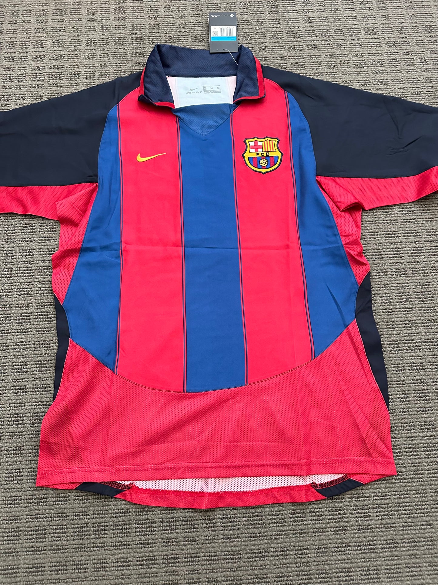 Soccer Jersey Barcelona Retro 03/04 Home Blue Red Juan Roman Riquelme #10 Shirt Men