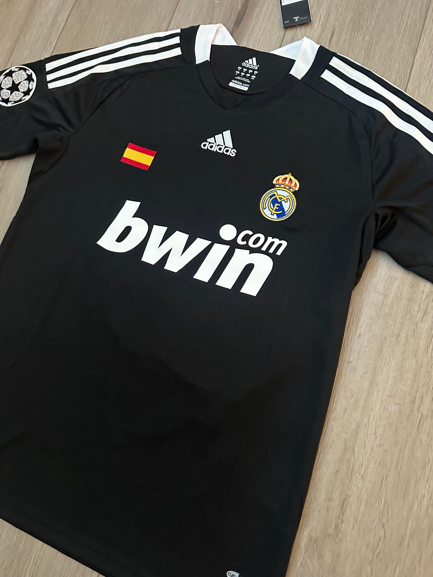 Real Madrid Retro 2010 Cristiano Ronaldo #9 Away Black Regular men’s size Shirt