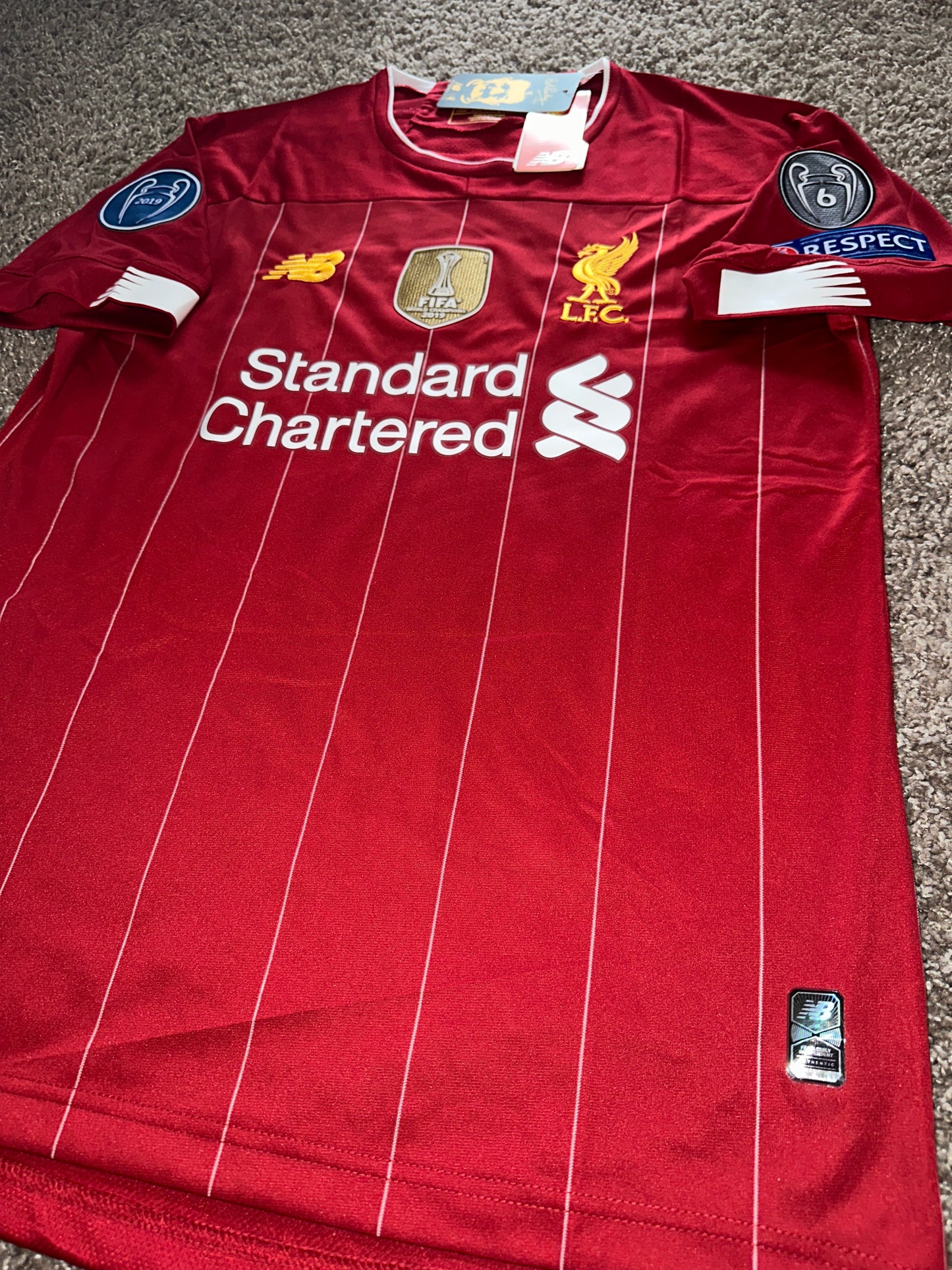 Liverpool M. Salah Soccer Jersey 2019 Red Home Men