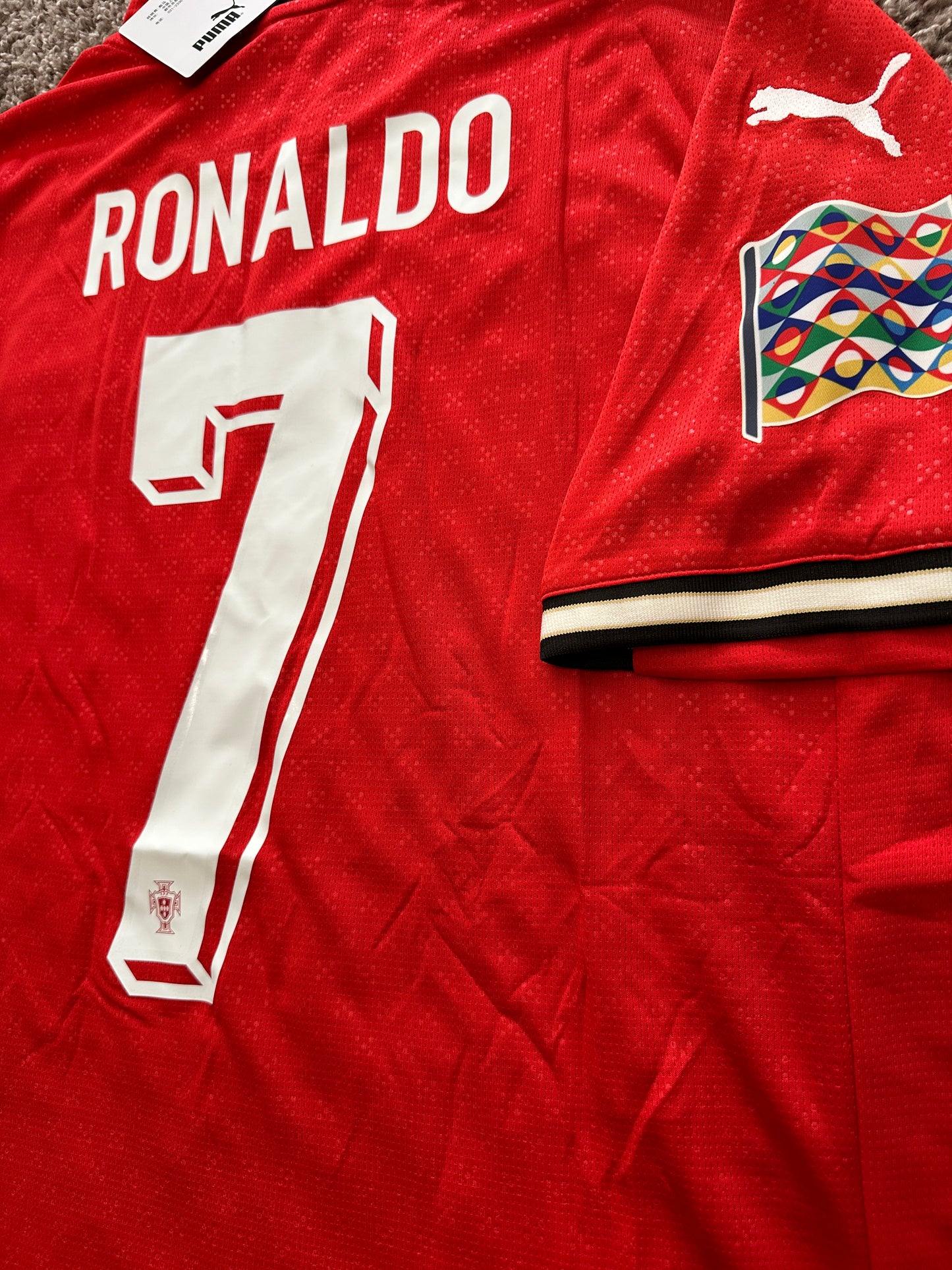 Portugal Cristiano Ronaldo 2025 Jersey Puma Edition Red Men Size