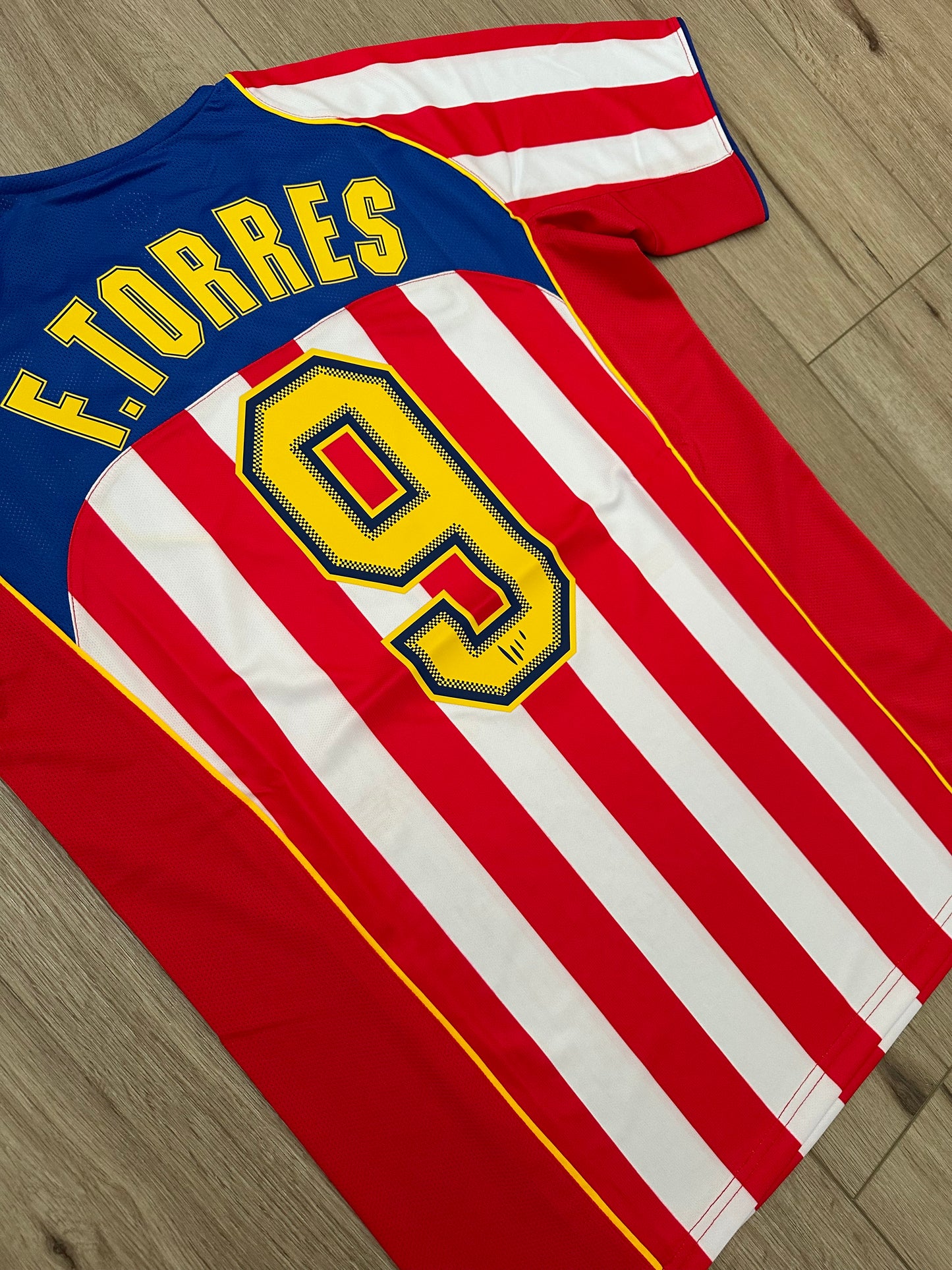 Fernando Torres Soccer Jersey Retro 04/05 Atletico Spider Man #9 Home retro Men