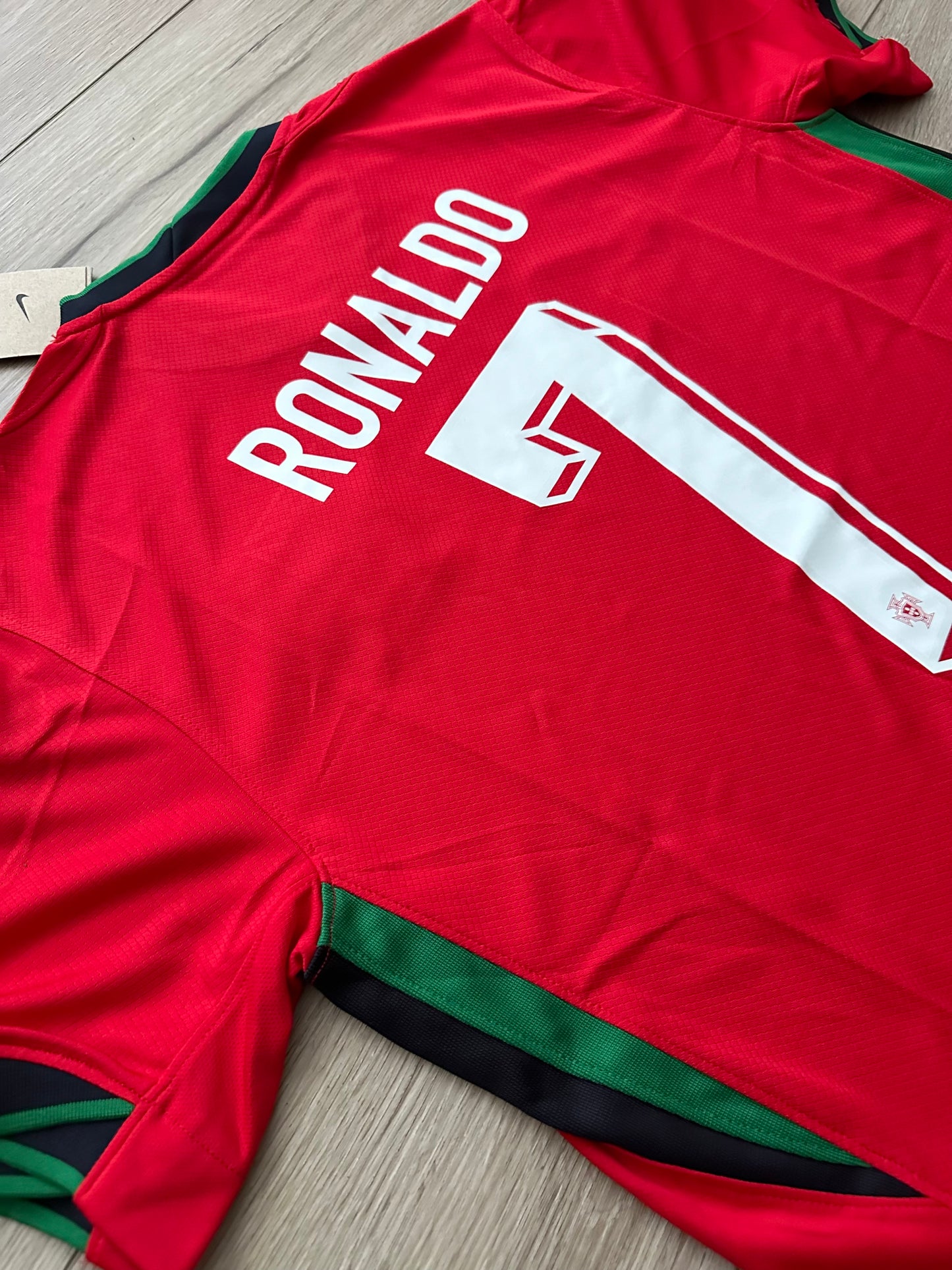 Portugal Soccer Jersey Cristiano Ronaldo #7 Home Red 2024 Eurocup Men Football