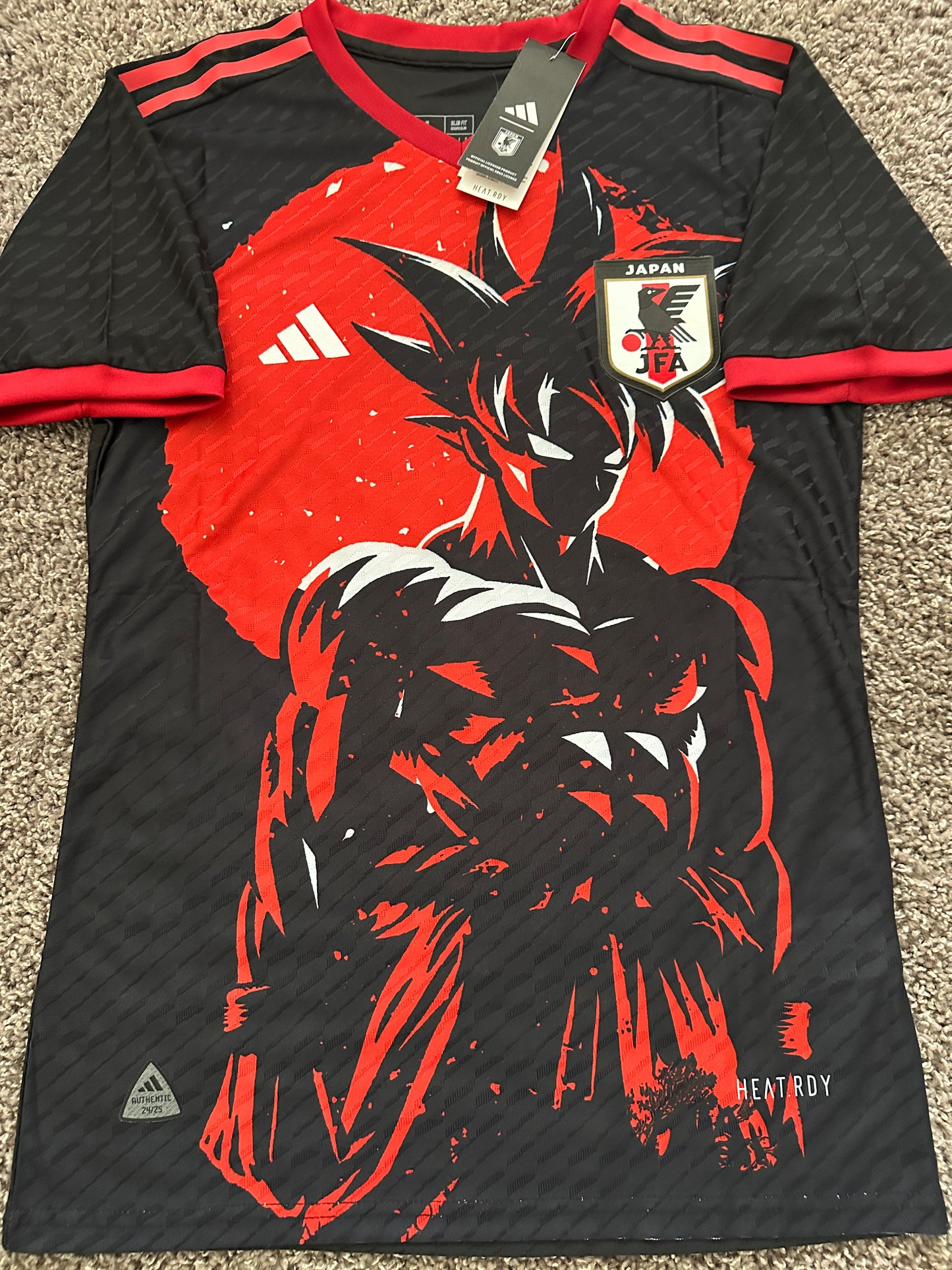 Japan Anime Soccer Jersey Special Edition Dragon Ball Z Goku Frieza Black