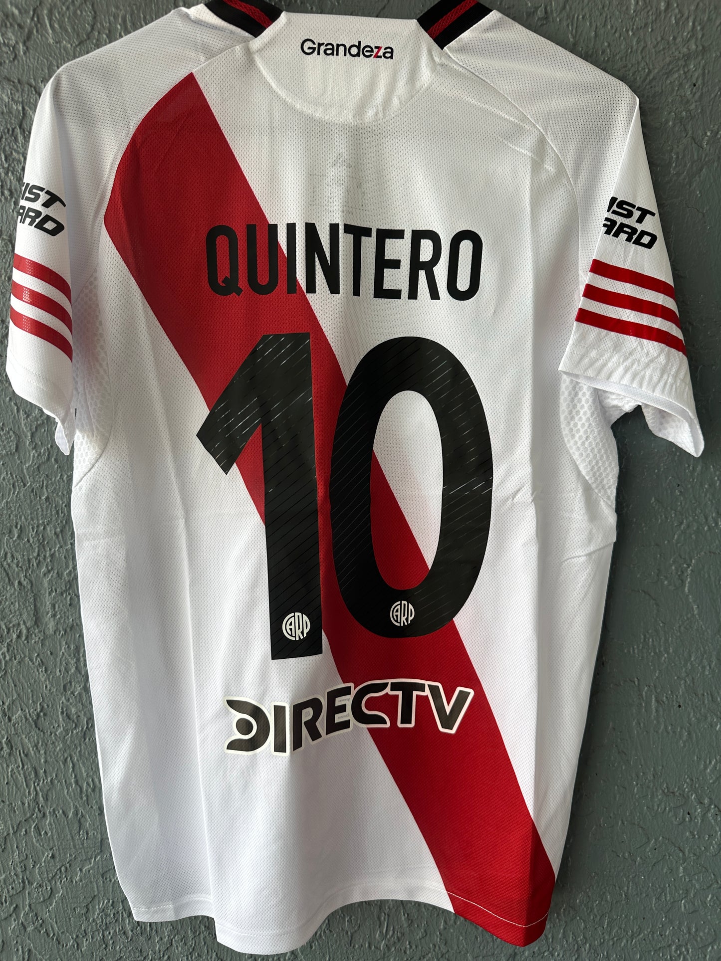 River Plate Quintero Jersey Home white #10 Player Version Men size
