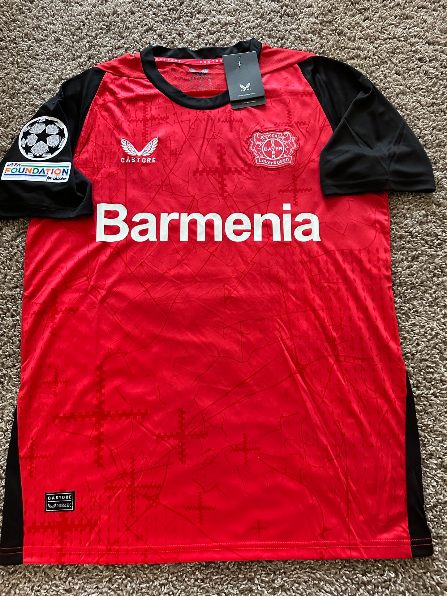Bayern Leverkusen Florian Wirtz #10 Soccer Jersey 2024/25 Home Red Men Fan Shirt