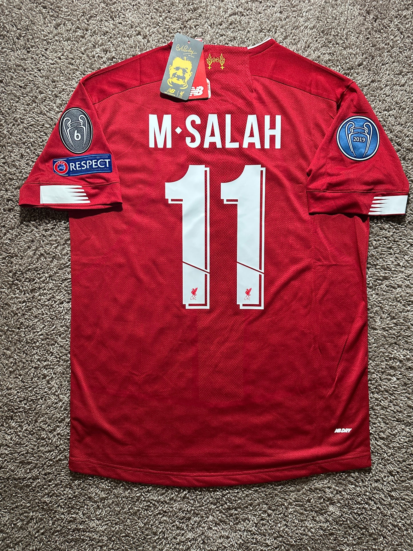 Liverpool M. Salah Soccer Jersey 2019 Red Home Men