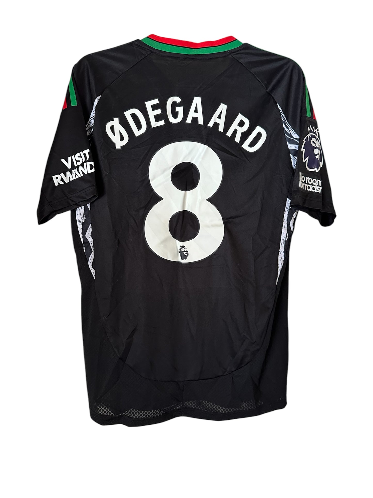 Arsenal Martin Odegaard #8 Black Away Soccer Jersey Men Premier Shirt Size Men