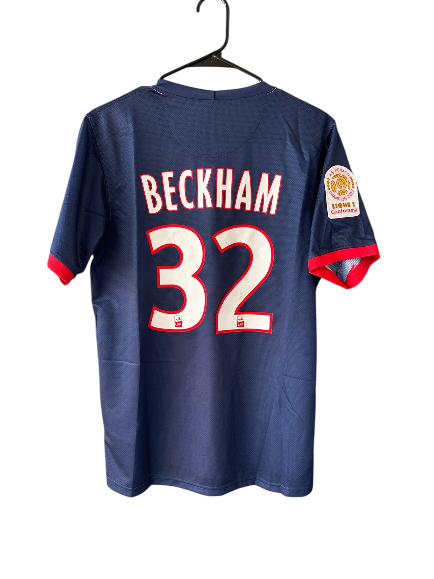 David Beckham #32 PSG Retro Soccer Jersey 13/14 Home Blue Men’s Shirt