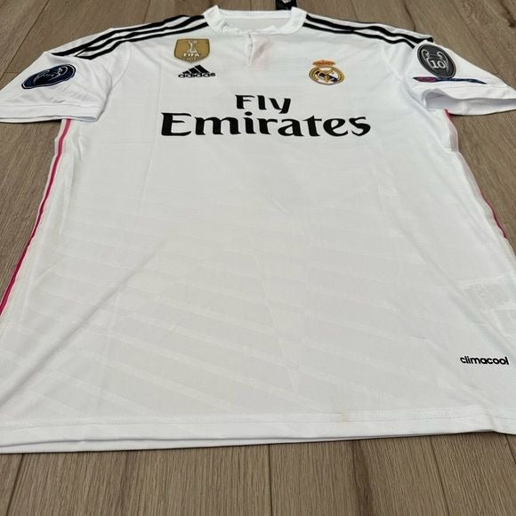 Real Madrid Retro 14/15 James Rodriguez #10 Soccer Jersey Champions Home Men
