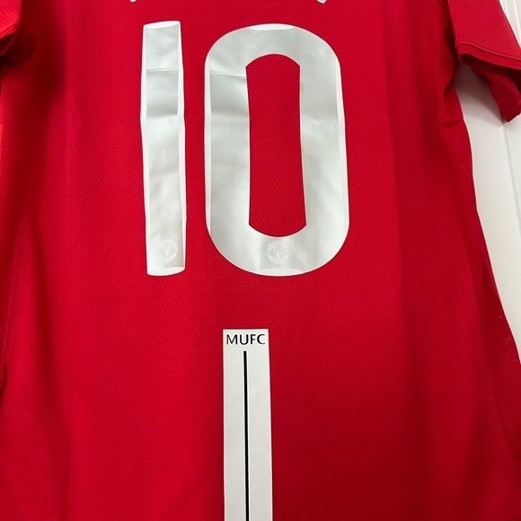 Manchester United Wayne Rooney #10 Retro Soccer Jersey Red Home UCL Final Men