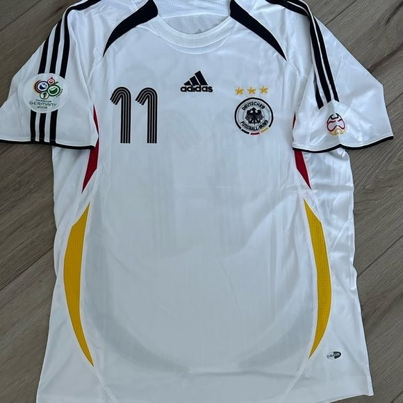 Germany Miroslav Klose 2006 Soccer Jersey Home FWC #11 size white Men Football