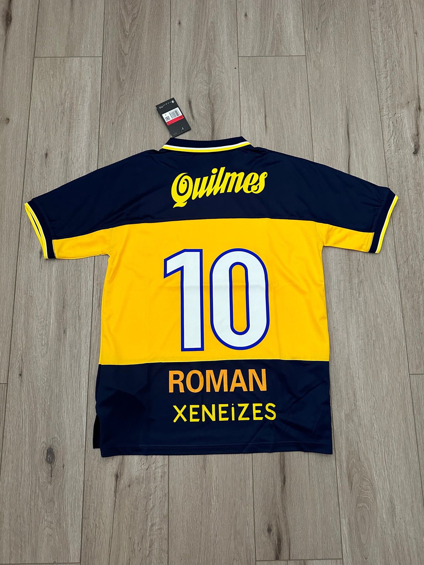 Juan Roman Riquelme #10 Retro 1999/00 Boca Soccer Jersey Home Blue Men Size Football