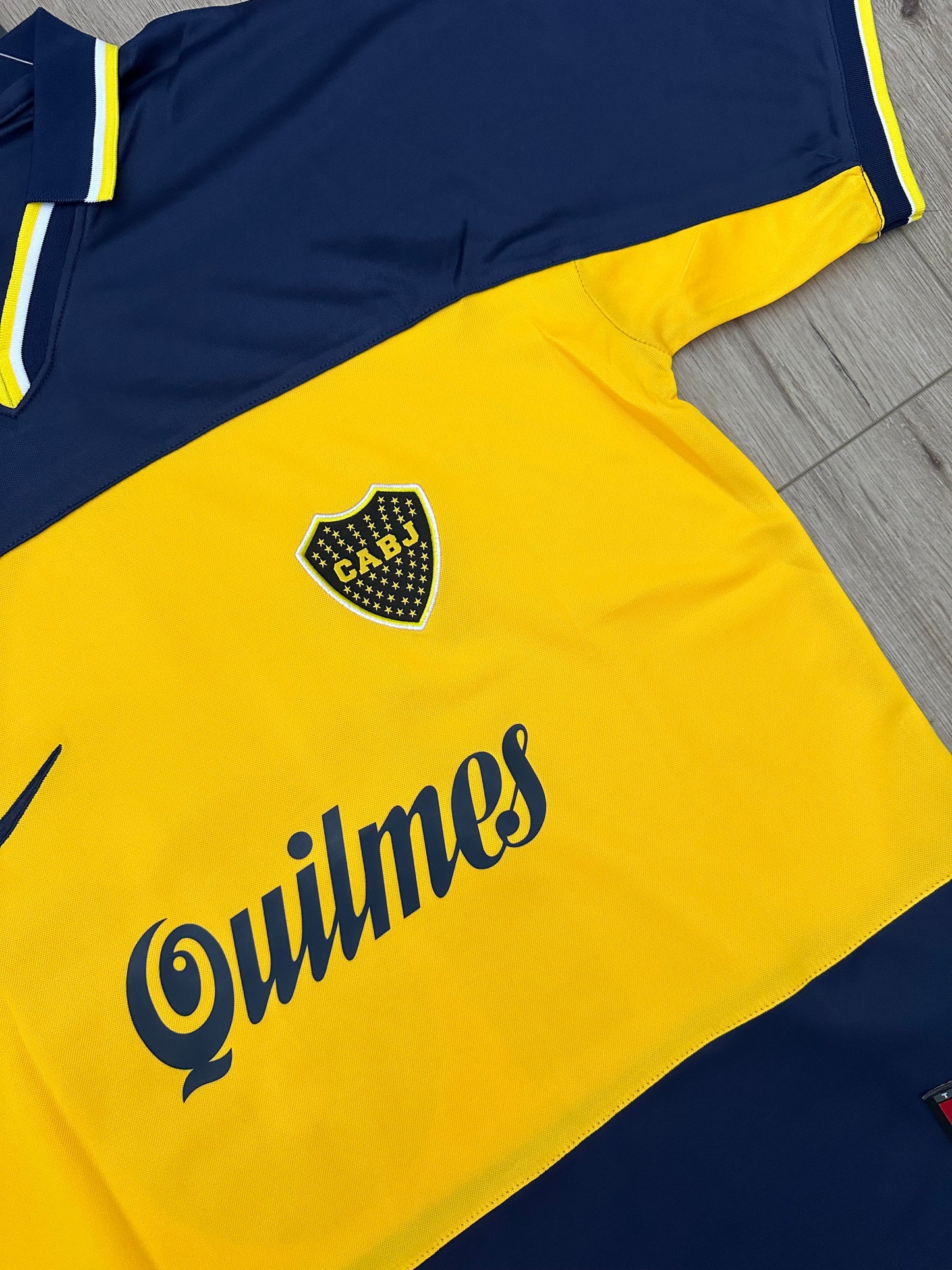 Juan Roman Riquelme #10 Retro 1999/00 Boca Soccer Jersey Home Blue Men Size Football