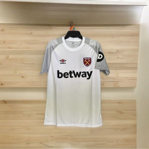 West Ham 2024/25 White Away Soccer Jersey Men Size Shirt No name Football