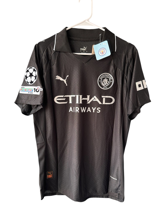 Manchester City Phil Foden #47 Soccer Jersey 2025/26 Black