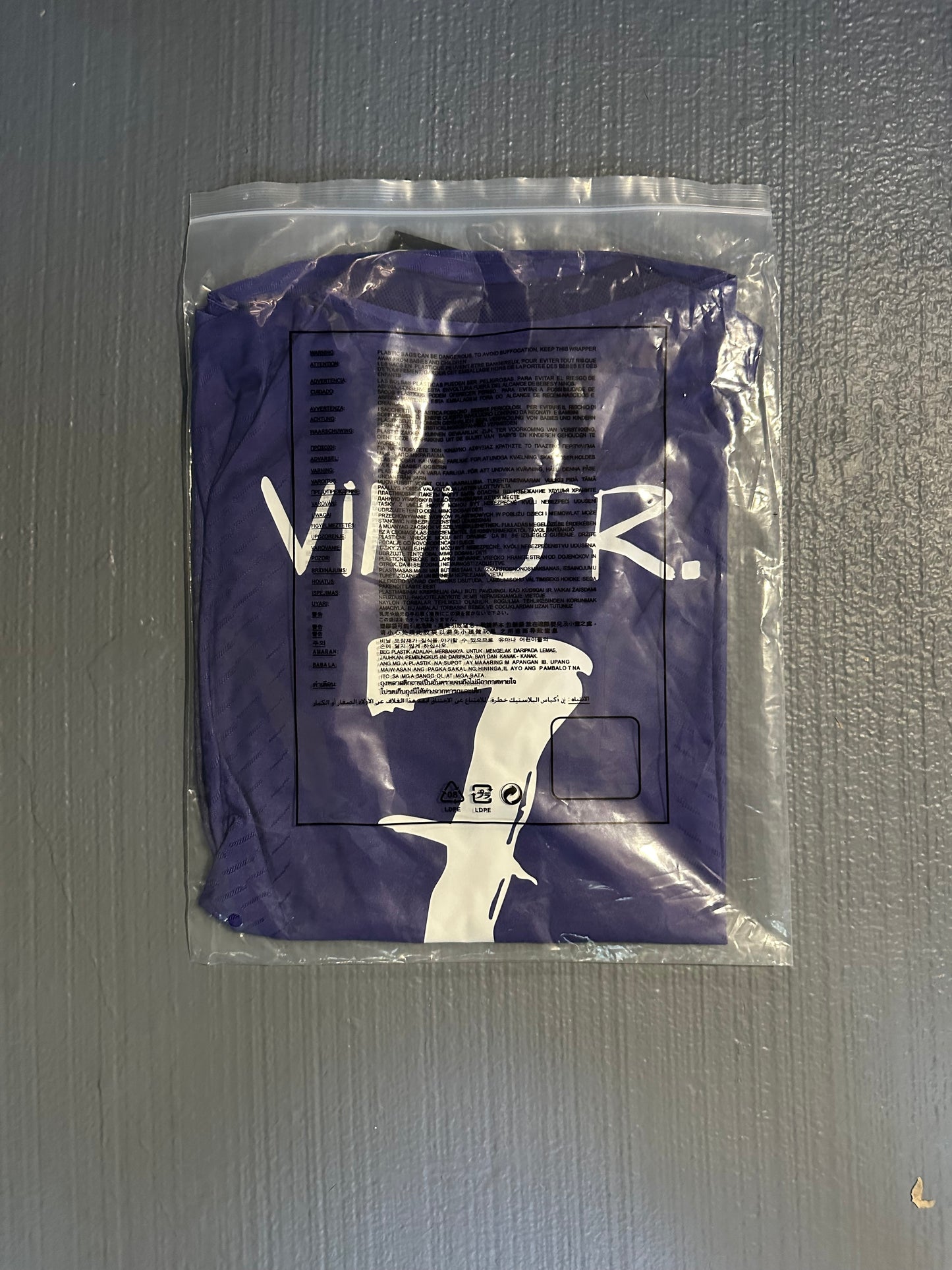 Real Madrid Vini Jr #7 Soccer Jersey 23/24 Purple Men Shirt Size Football Player