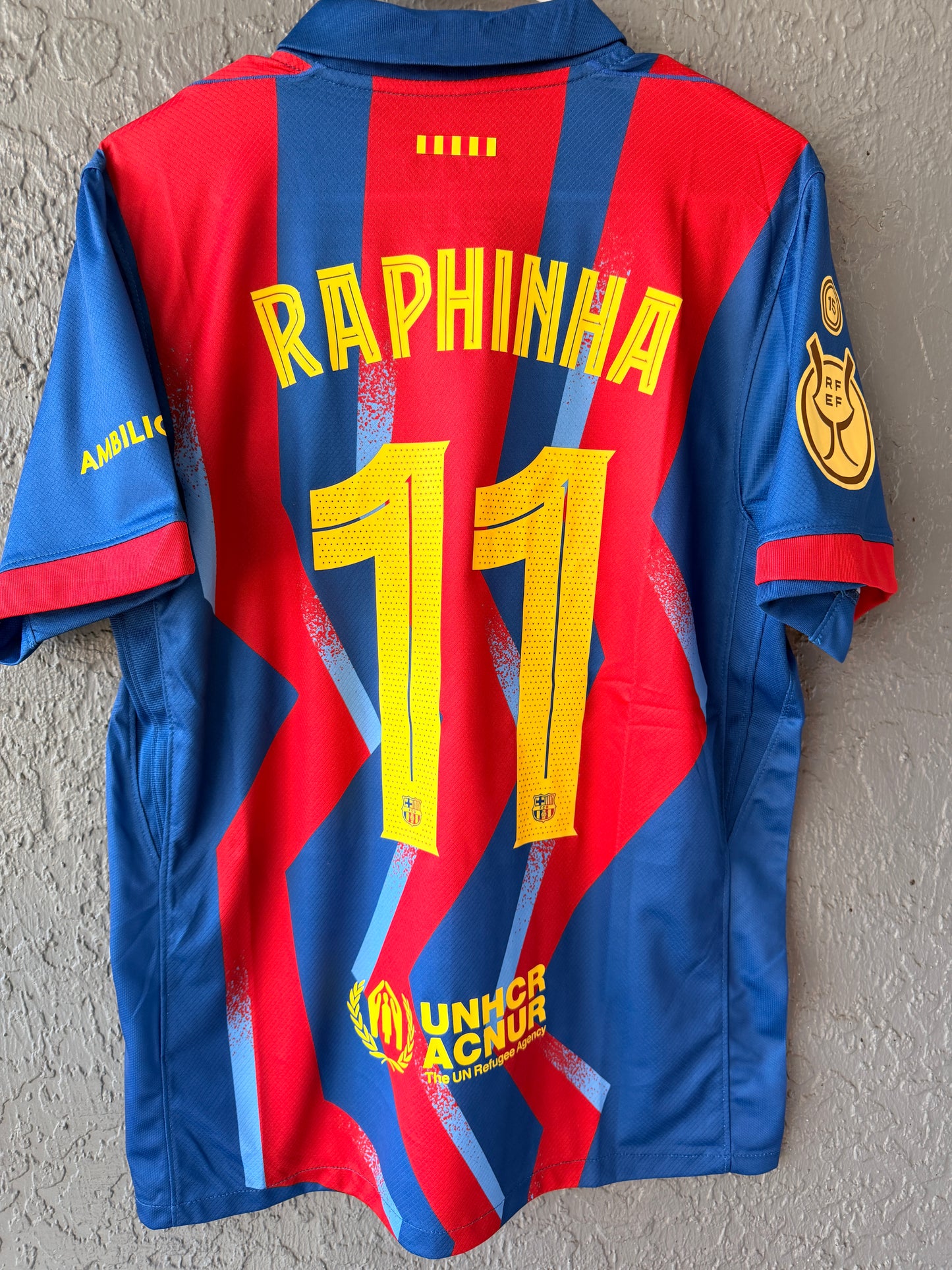 Barcelona 2026 Super Cup Final Soccer Jersey – Raphinha #11 – Men’s