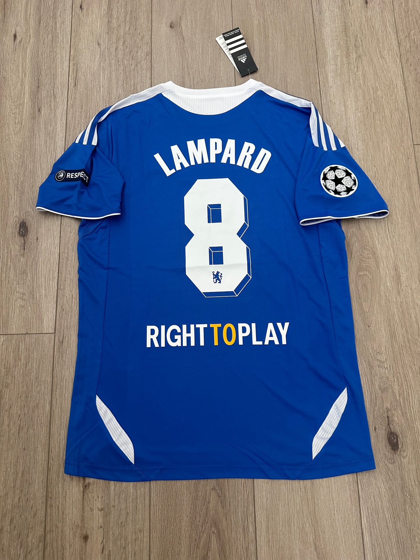 Chelsea Lampard 2012 Final’s UCL Soccer Jersey Home Blue #8 size Men Football