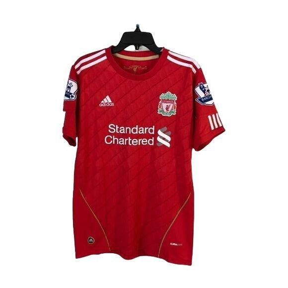 Liverpool Steven Gerrard #8 Retro Soccer Jersey 2010/11 Home Red Men Size Shirt