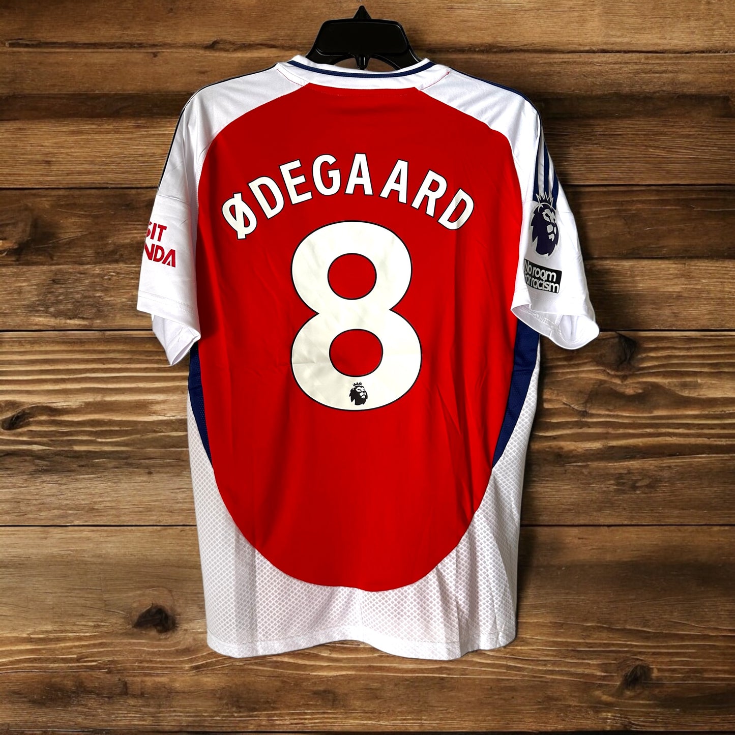 Arsenal Martin Odegaard #8 Home Red 2024/25 Soccer Jersey Premier Men Size Shirt