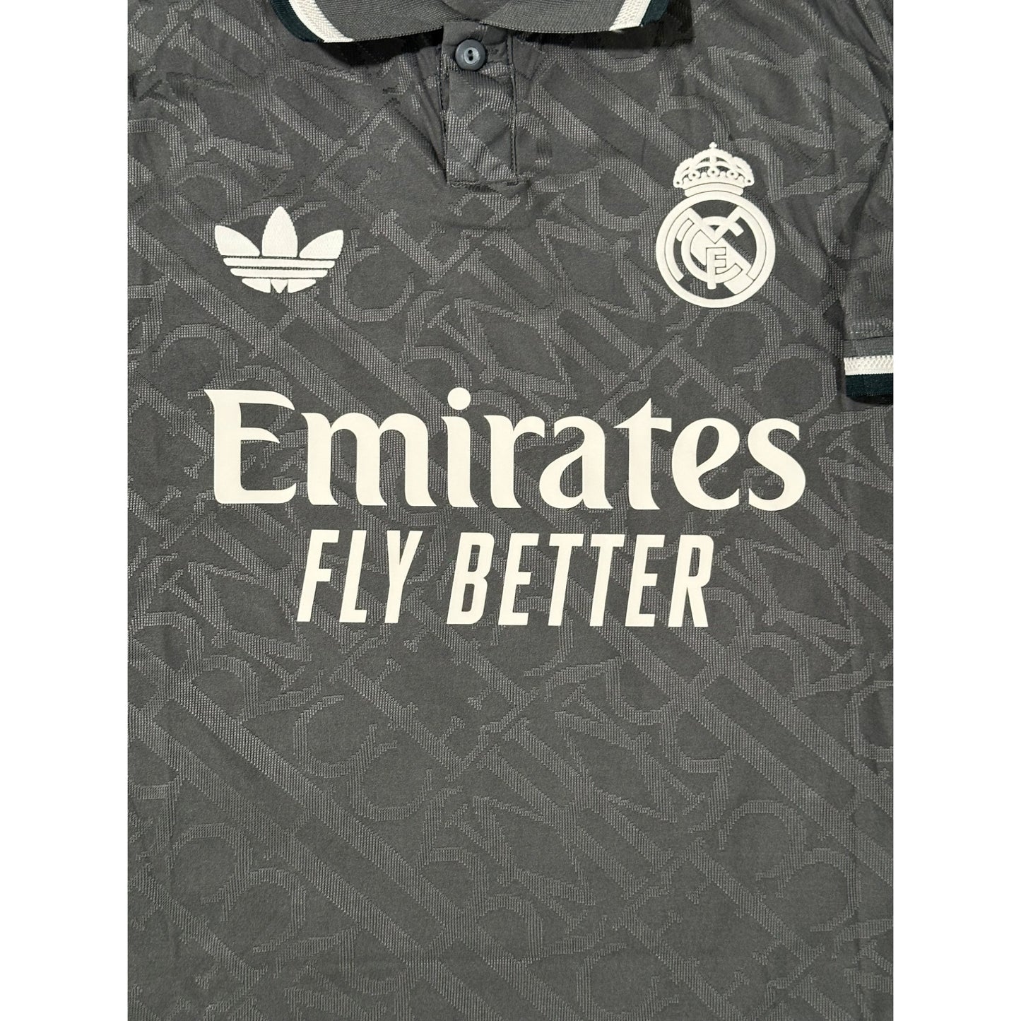 Real Madrid Kylian Mbappe #9 Soccer Jersey Gray Away 2004/25 Men Shirt Size