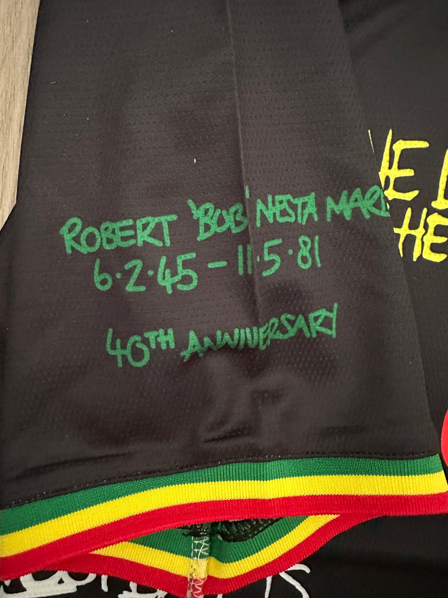 Rare Soccer Jersey Ajax Bob Marley Special Edition Black Regular Men Size Shirt