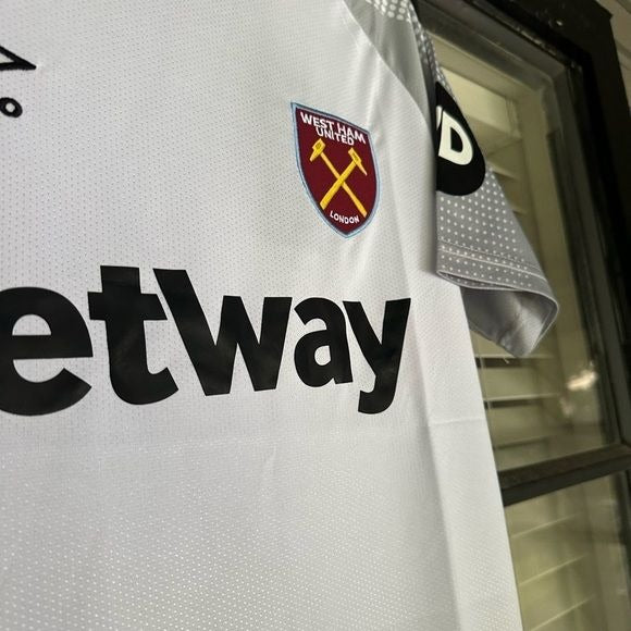 West Ham 2024/25 White Away Soccer Jersey Men Size Shirt No name Football