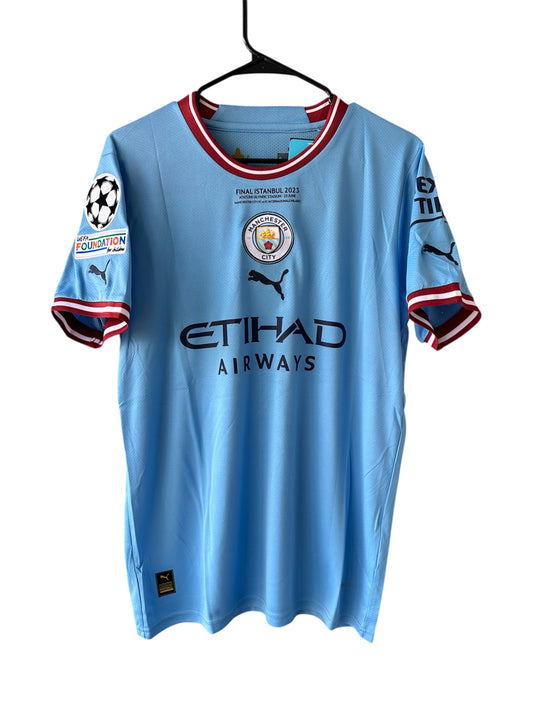 Manchester City Rodrigo Soccer Jersey Final 2023