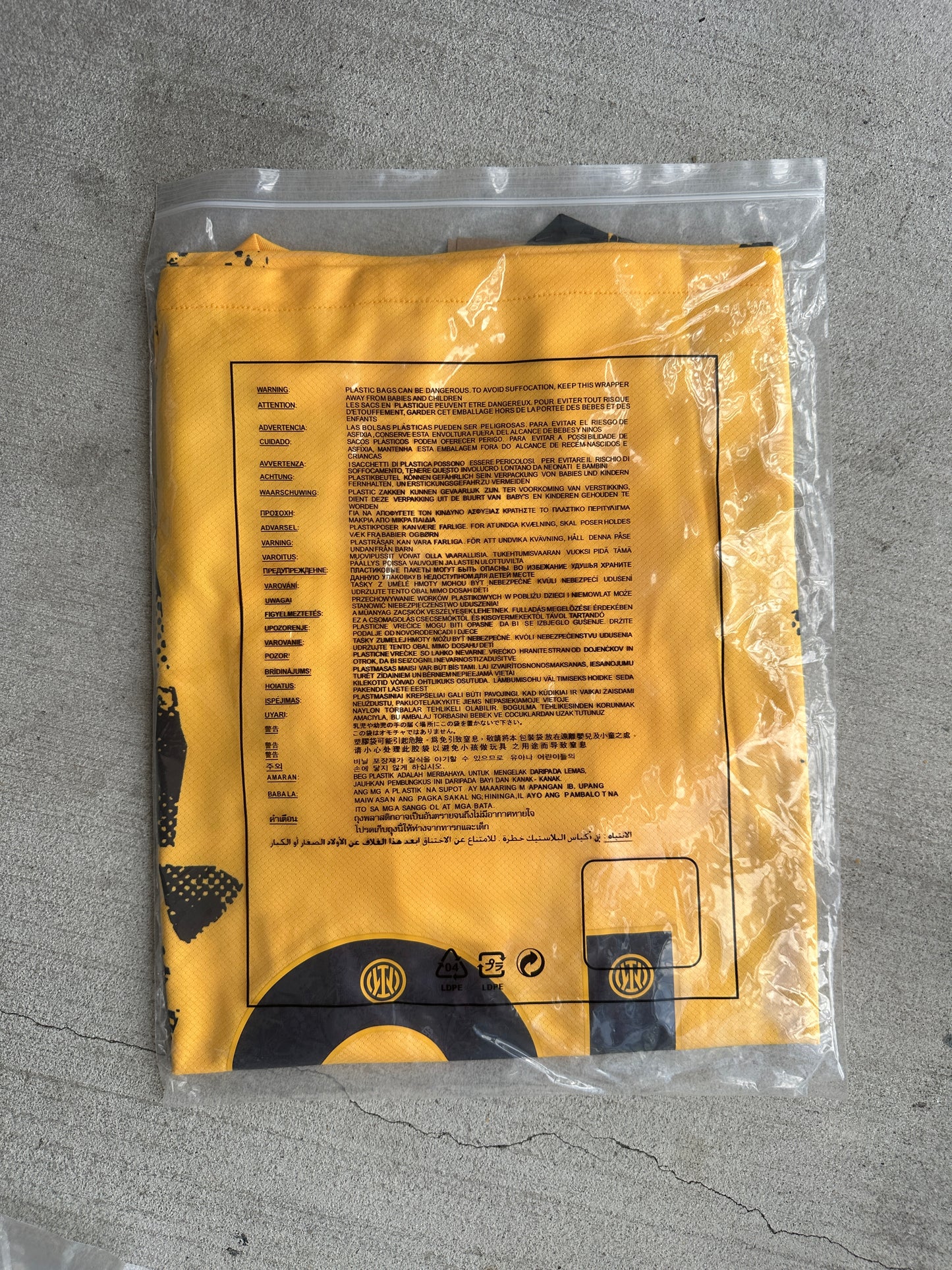 Lautaro Martinez Soccer Jersey Inter Milan Away Final Champions Yellow 2024/25  #10 Shirt men