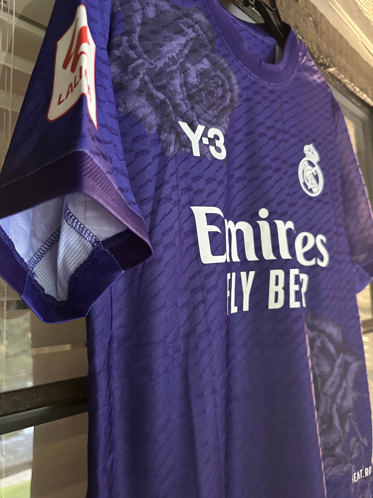 Real Madrid Vini Jr #7 Soccer Jersey 23/24 Purple Men Shirt Size Football Player