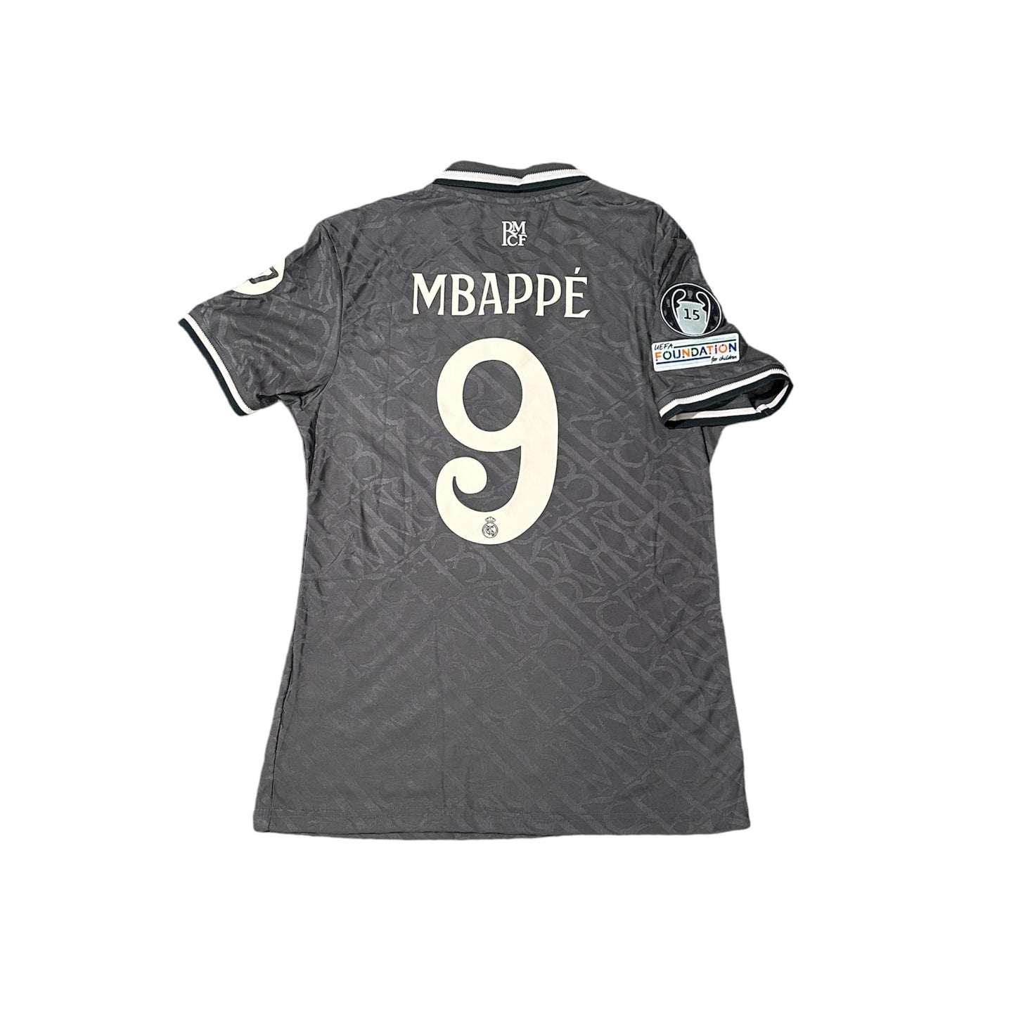 Real Madrid Kylian Mbappe #9 Soccer Jersey Gray Away 2004/25 Men Shirt Size