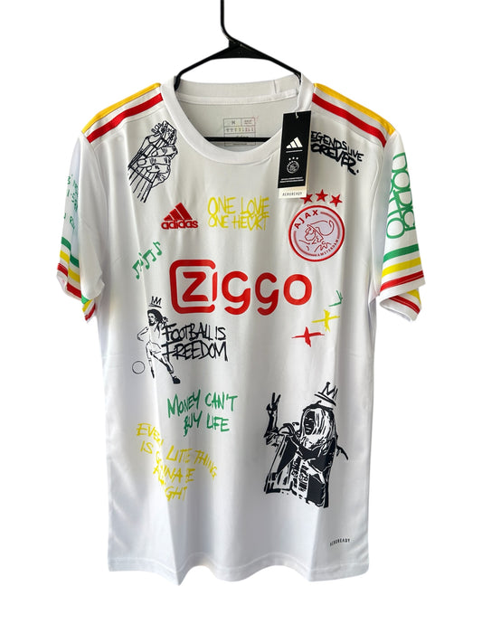 Rare Soccer Jersey Bob Marley Special Edition White Regular Size 2025