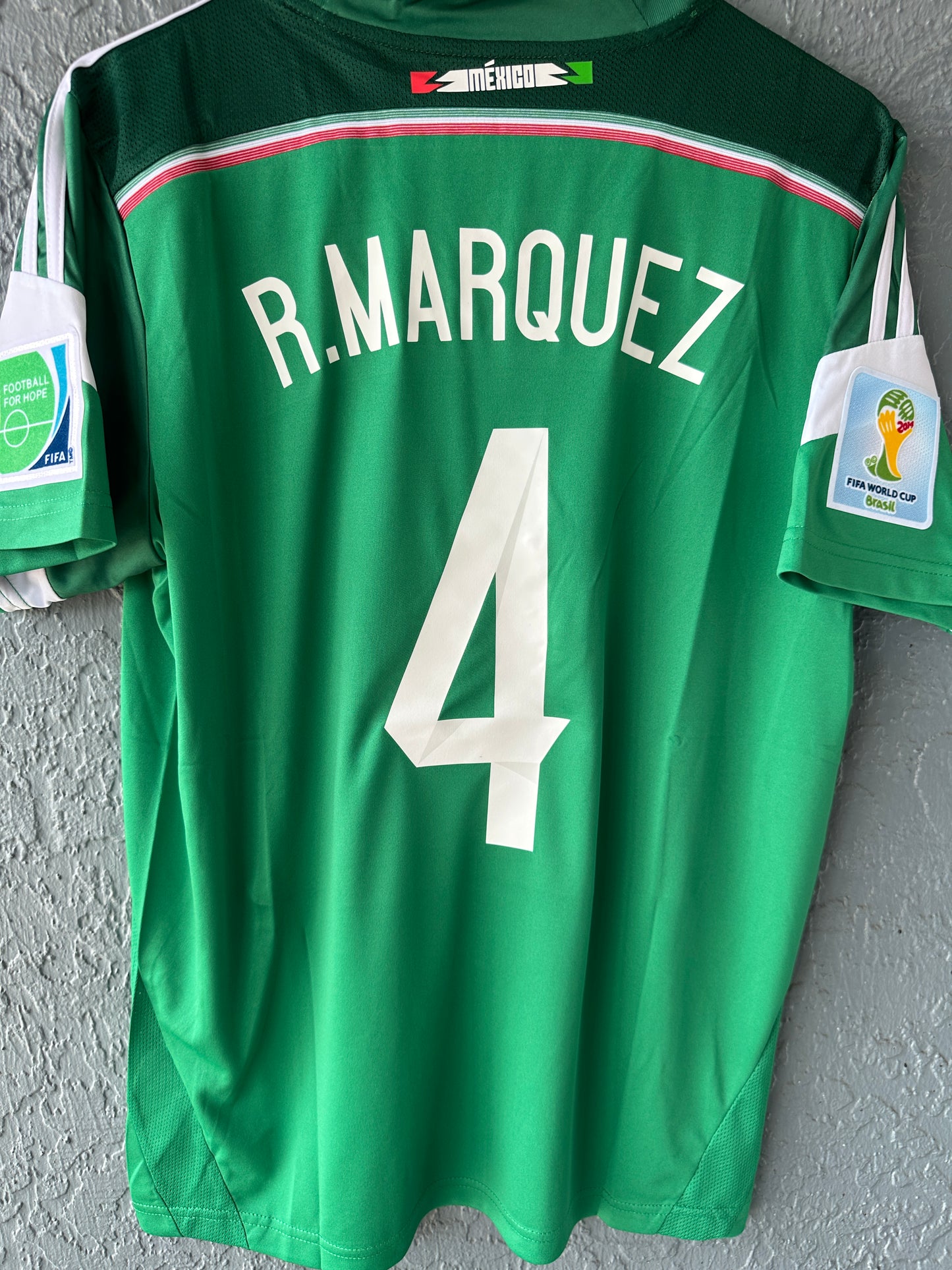 Mexico Rafael Marquez #4 Home Jersey 2014 World Cup