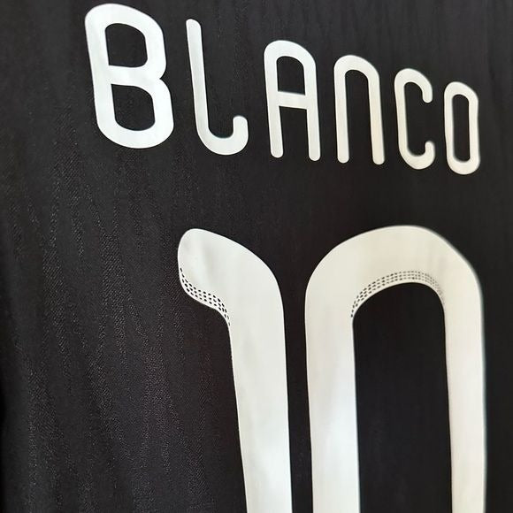 Mexico Carlos Blanco #10 Retro Soccer Jersey FWC 2010 Black Away Men Size Shirt