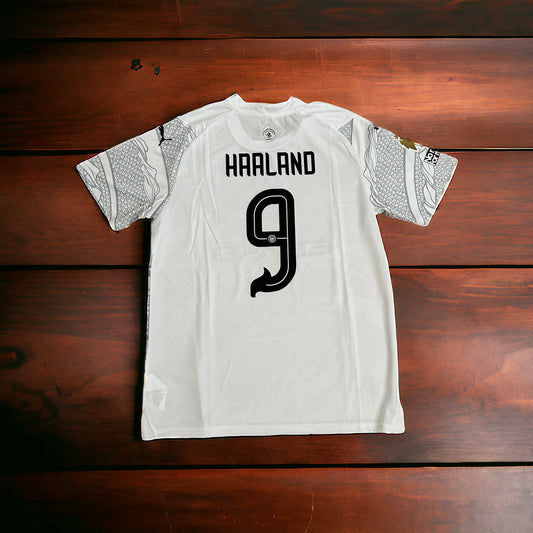 Manchester City Haaland Soccer Jersey Dragon Silver